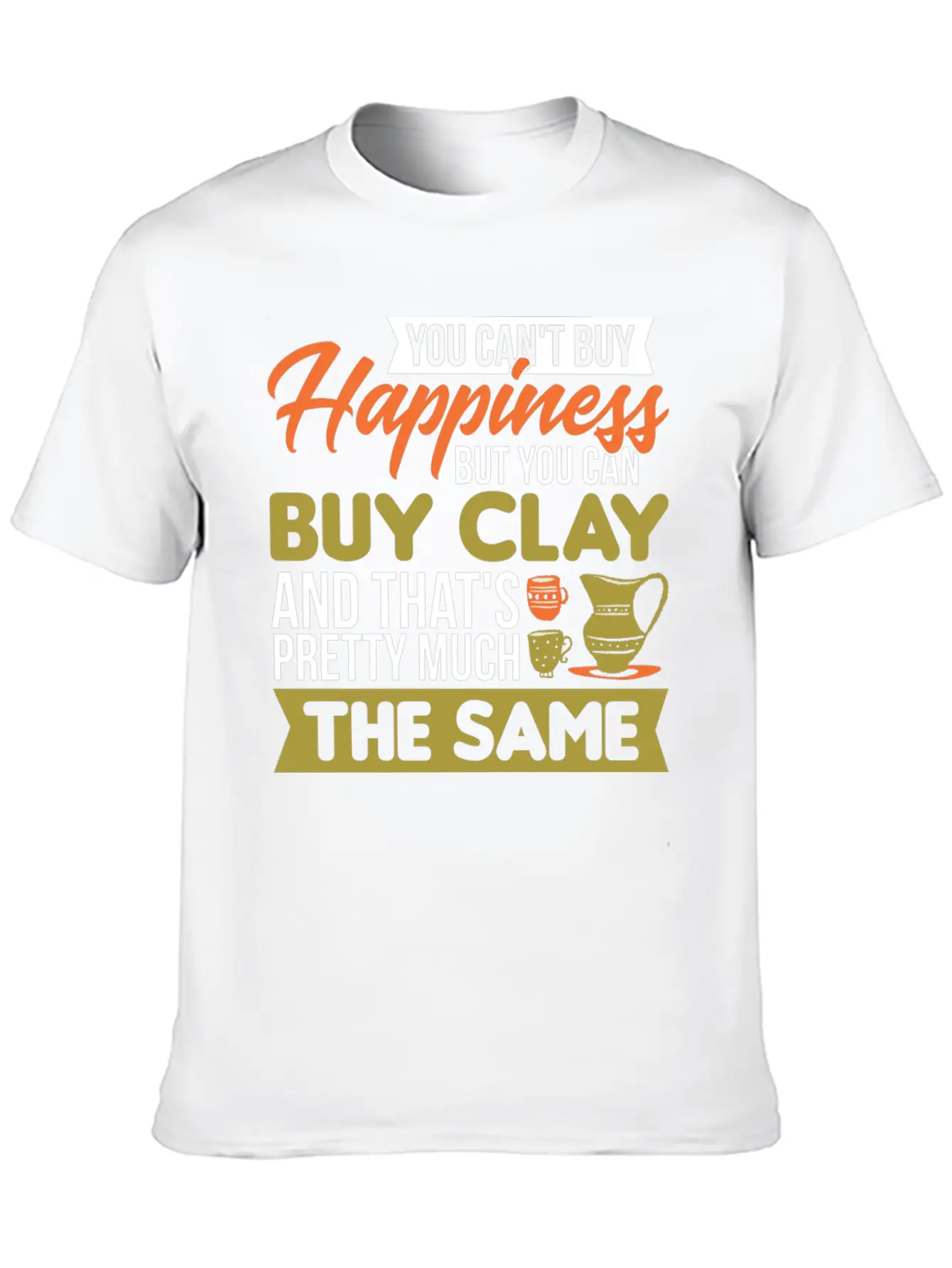 Potters Mud Clay Ceramics Artist Pottery Unisex Casual T-Shirt – Clean Design For Daily Comfort
