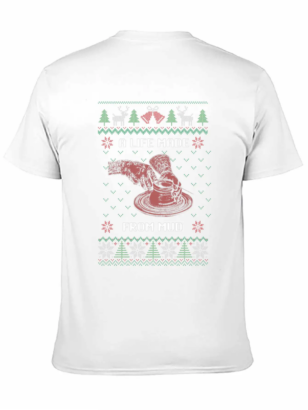 Pottery Anniversary Ceramics Ugly Christmas Gift Casual Graphic T-Shirt – Simple And Comfortable Daily Wear
