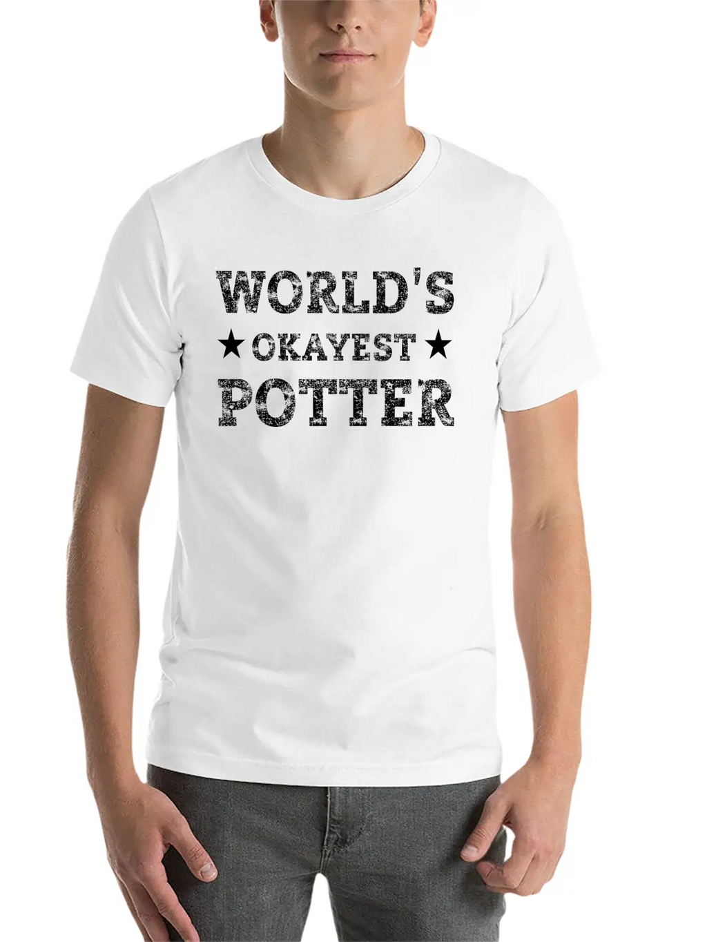 Pottery Ceramic Tone Shirt | Worlds Okayest Potter Breathable Soft Cotton T-Shirt – Timeless Casual Look