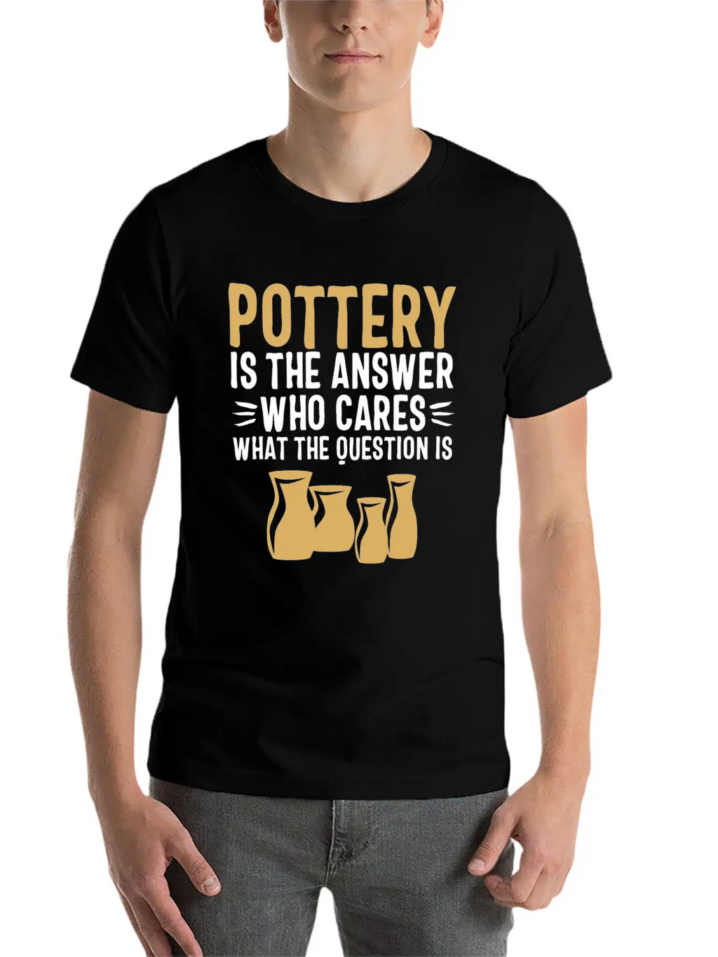 Pottery Gifts Her Anniversary Funny Ceramics Care Unisex Casual T-Shirt – Clean Design For Daily Comfort