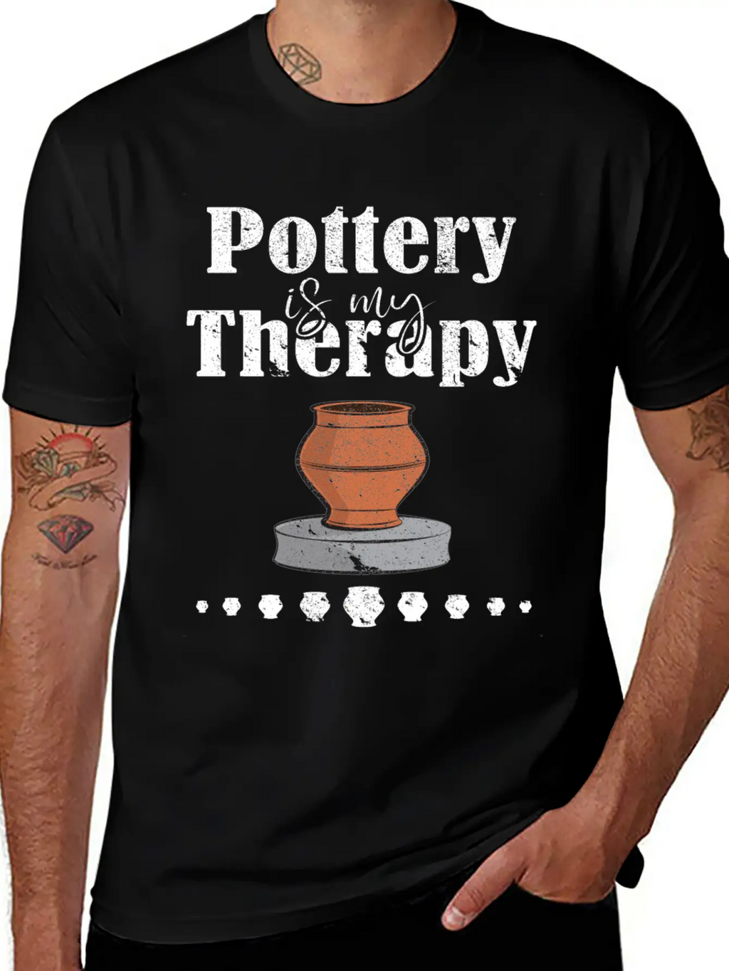 Pottery Is My Therapy Design Essential Cotton Tee For Daily Outfits – Unisex Style