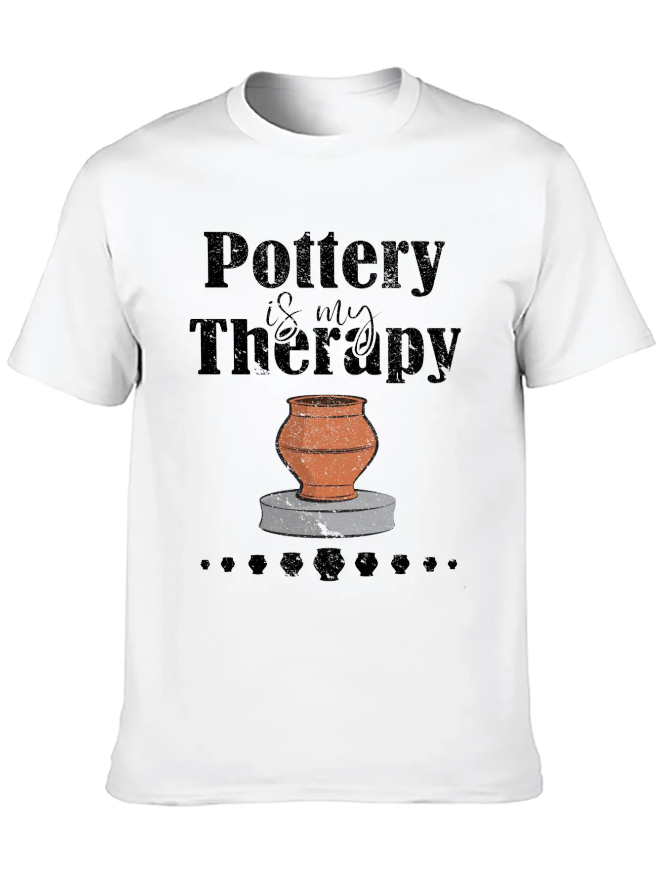 Pottery Is My Therapy Design Essential Cotton Tee For Daily Outfits – Unisex Style