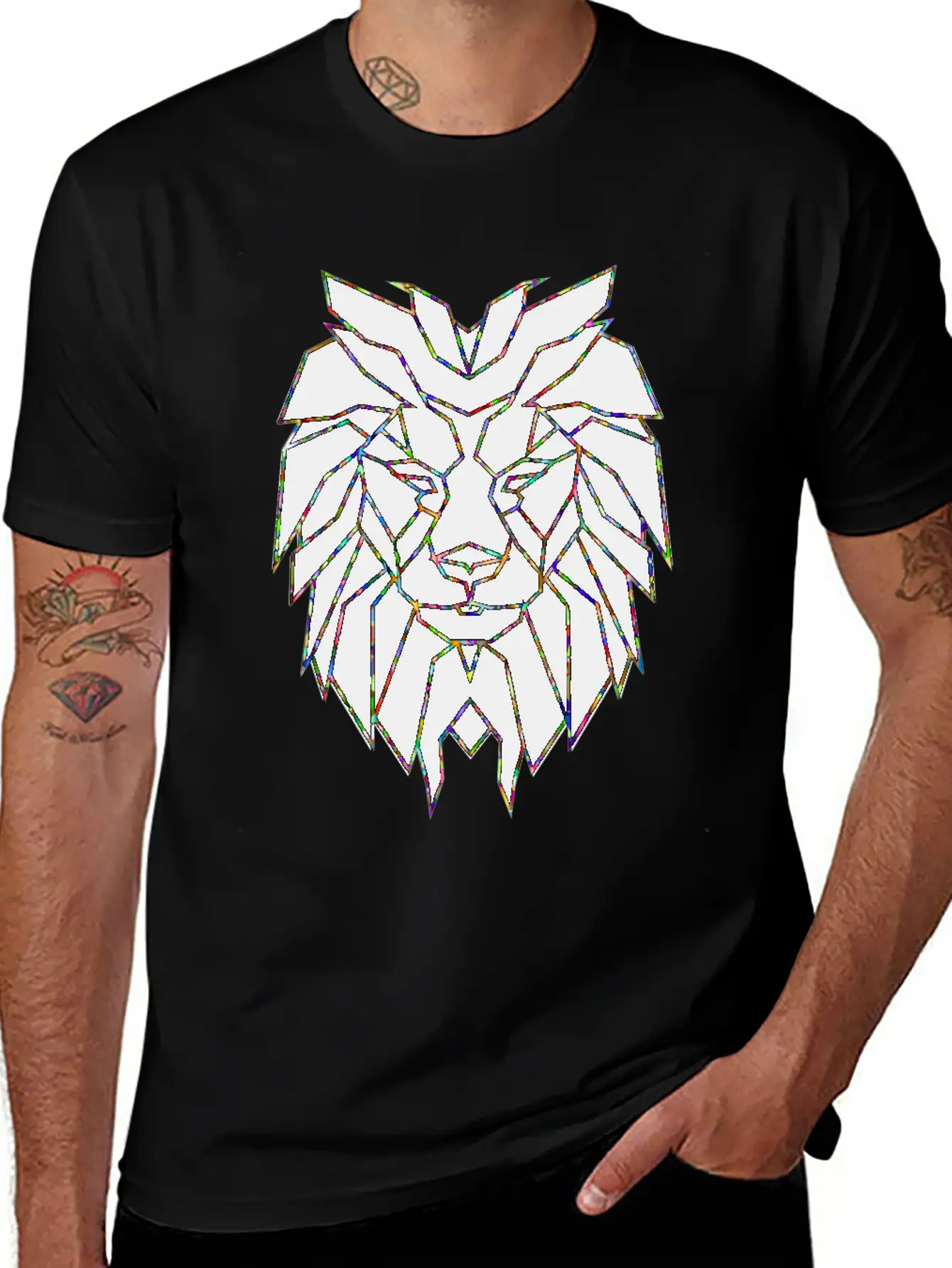 Powerful Lion Leo Sign Nature Courage Hustle Grind Casual Graphic T-Shirt – Simple And Comfortable Daily Wear