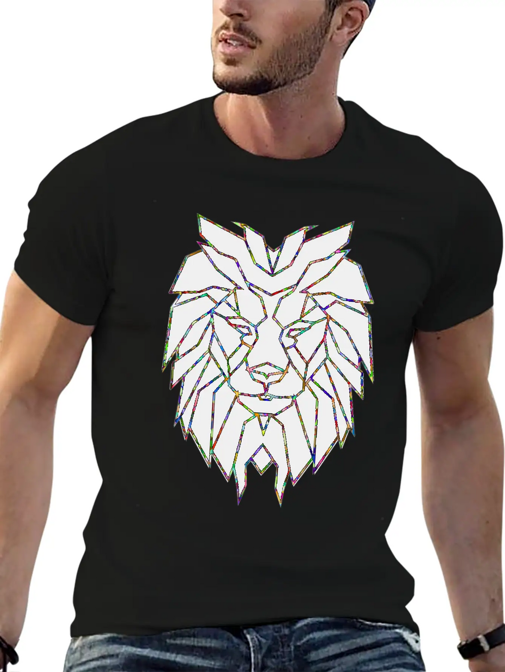 Powerful Lion Leo Sign Nature Courage Hustle Grind Casual Graphic T-Shirt – Simple And Comfortable Daily Wear
