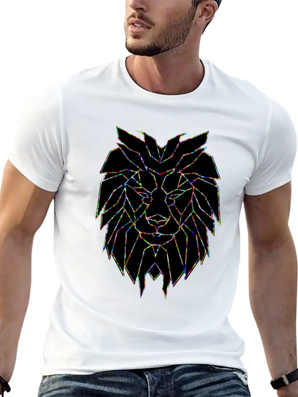 Powerful Lion Leo Sign Nature Courage Hustle Grind Casual Graphic T-Shirt – Simple And Comfortable Daily Wear