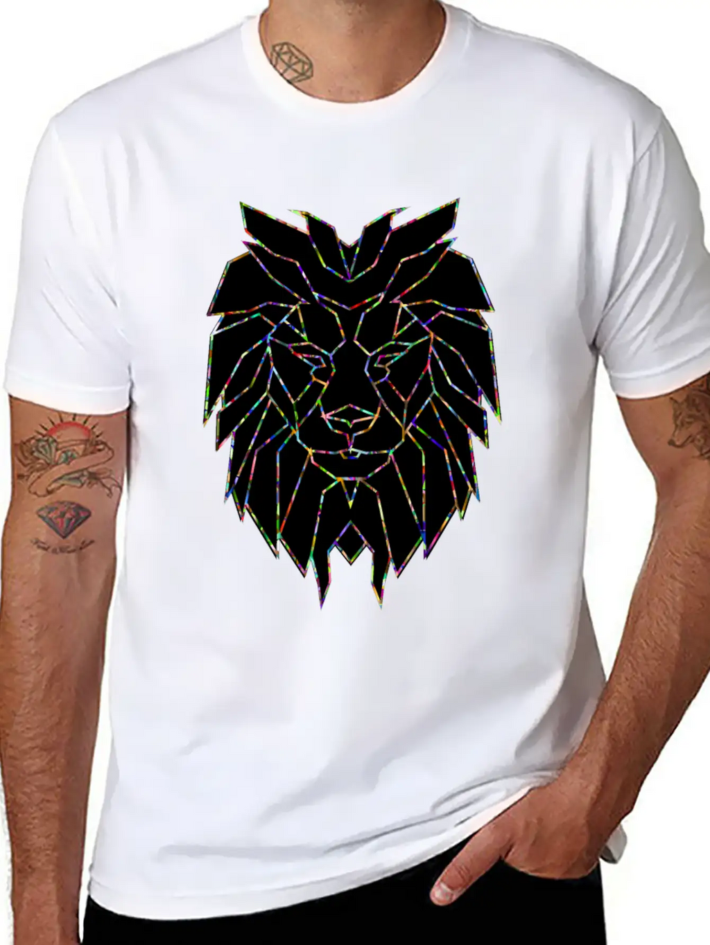 Powerful Lion Leo Sign Nature Courage Hustle Grind Casual Graphic T-Shirt – Simple And Comfortable Daily Wear