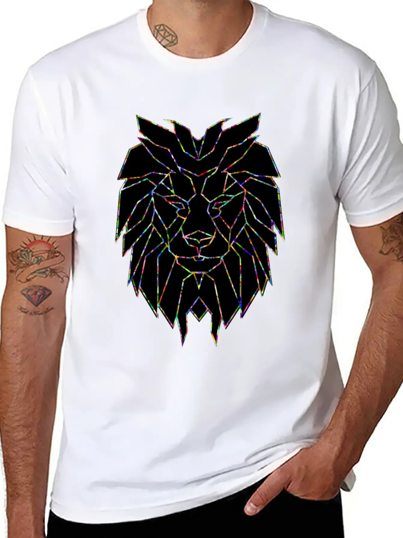 Powerful Lion Leo Sign Nature Courage Hustle Grind Casual Graphic T-Shirt – Simple And Comfortable Daily Wear