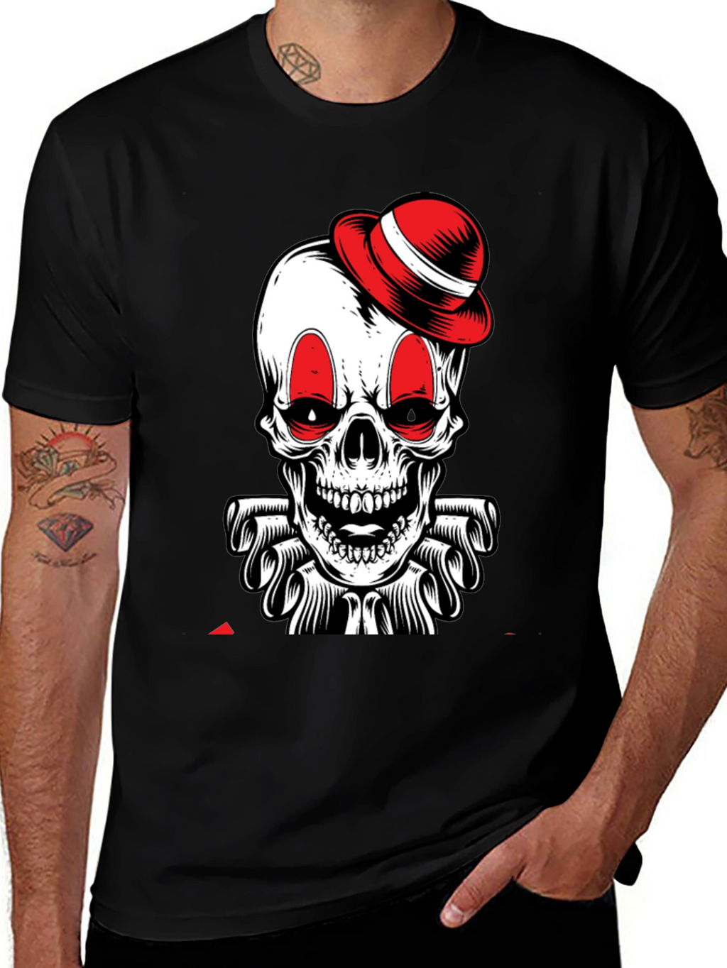 Skull Clown T-Shirt - Black Graphic Tee
