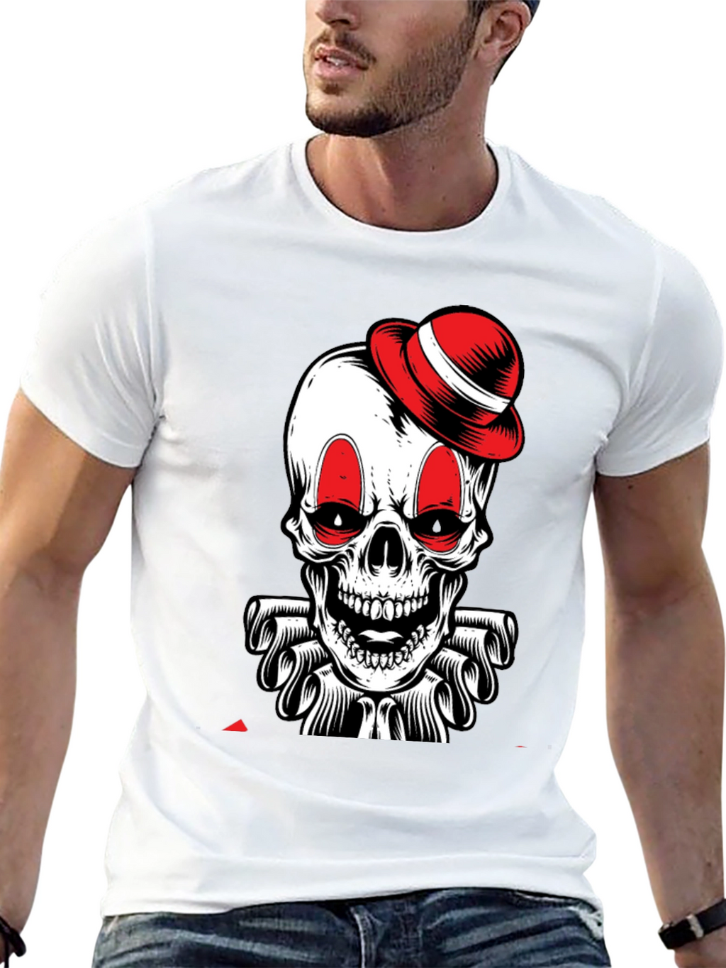 Skull Clown T-Shirt - Black Graphic Tee