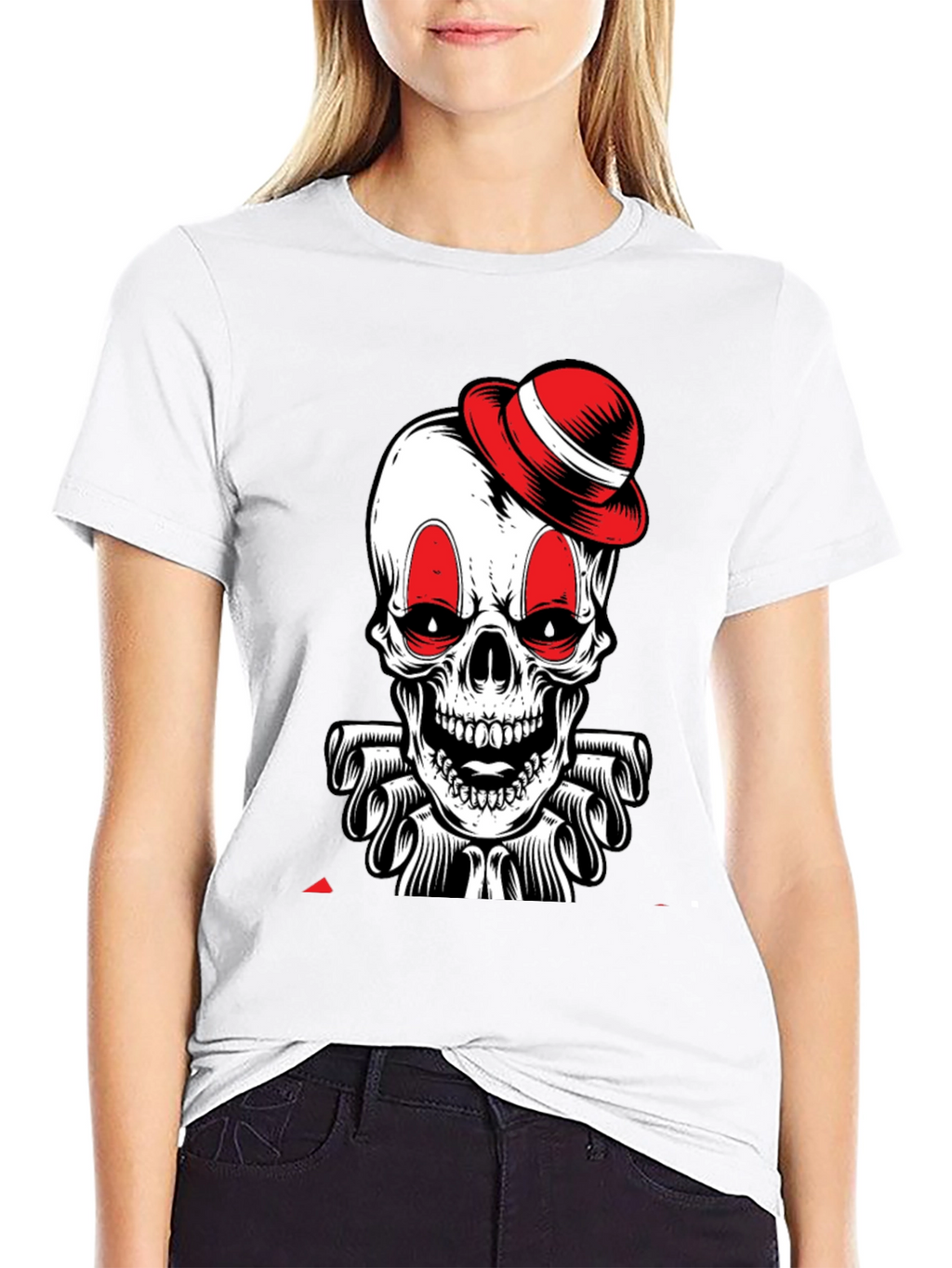 Skull Clown T-Shirt - Black Graphic Tee