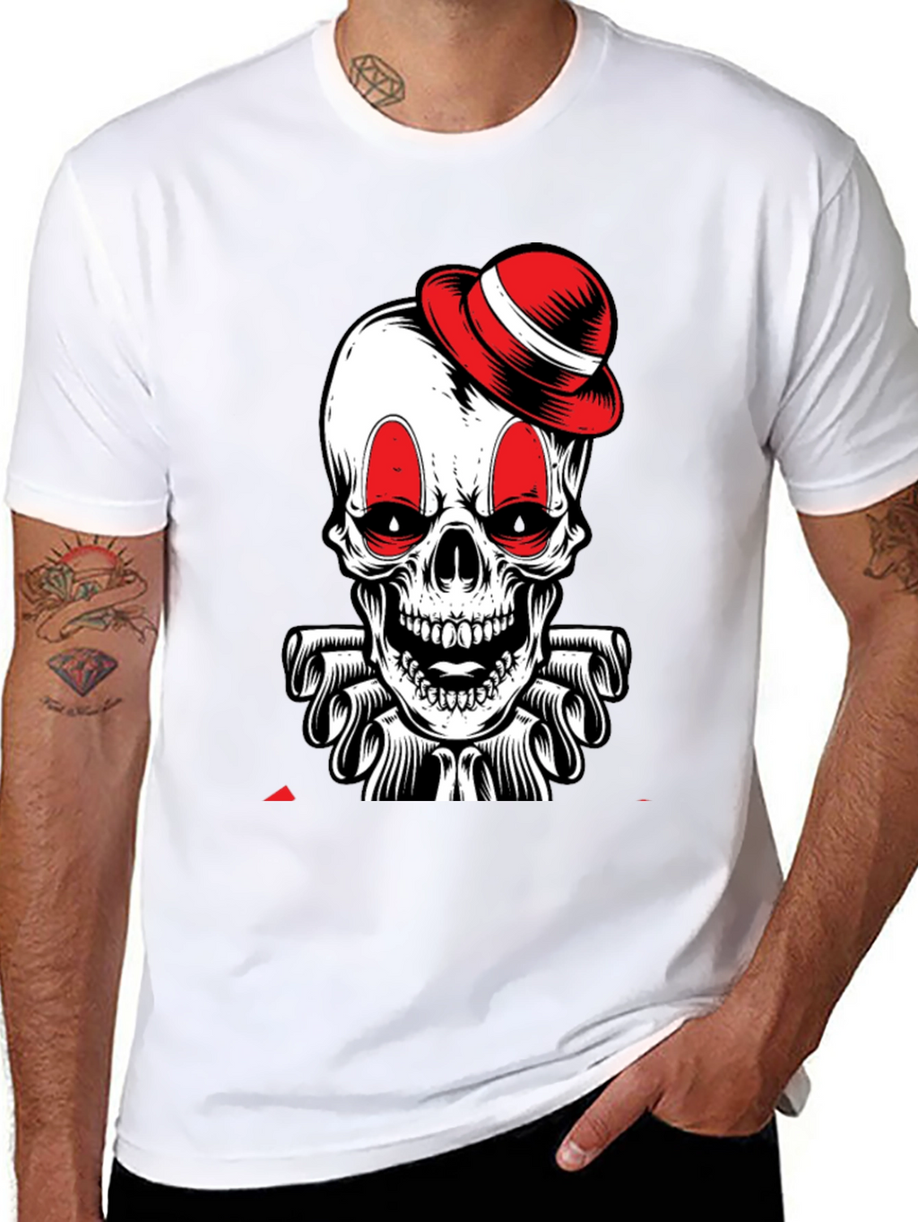 Skull Clown T-Shirt - Black Graphic Tee
