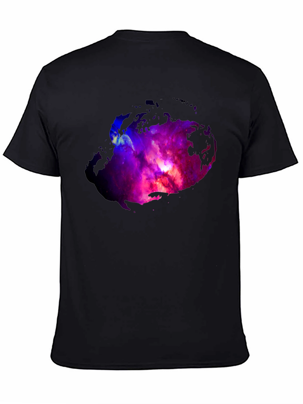 Nebula Print Black T-Shirt