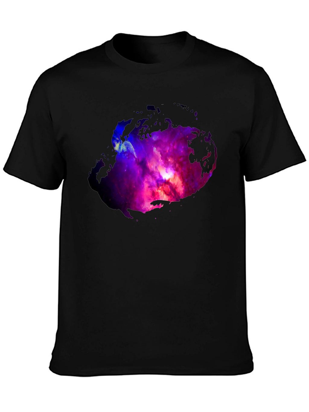 Nebula Print Black T-Shirt