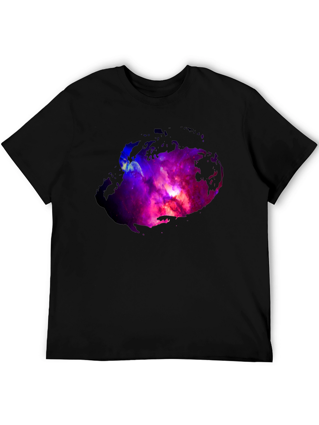 Nebula Print Black T-Shirt