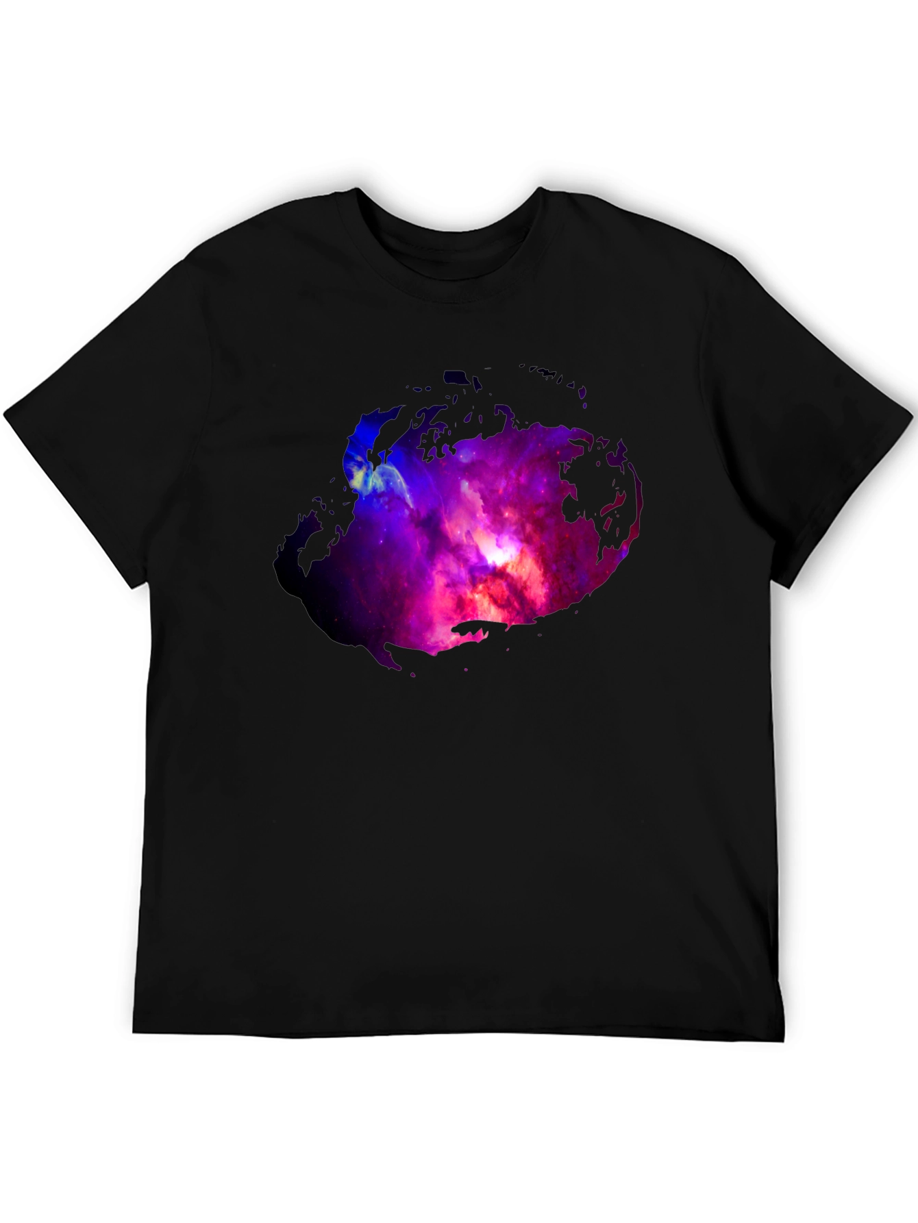 Nebula Print Black T-Shirt