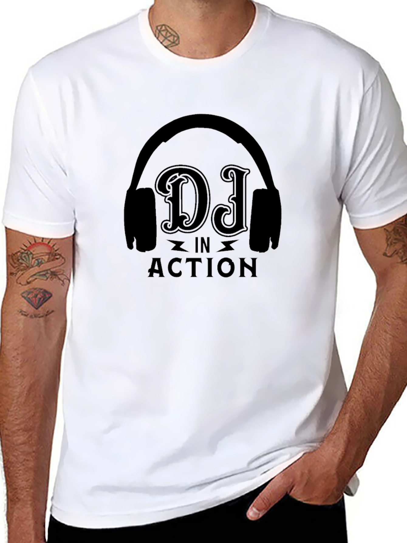 DJ in Action Graphic T-Shirt