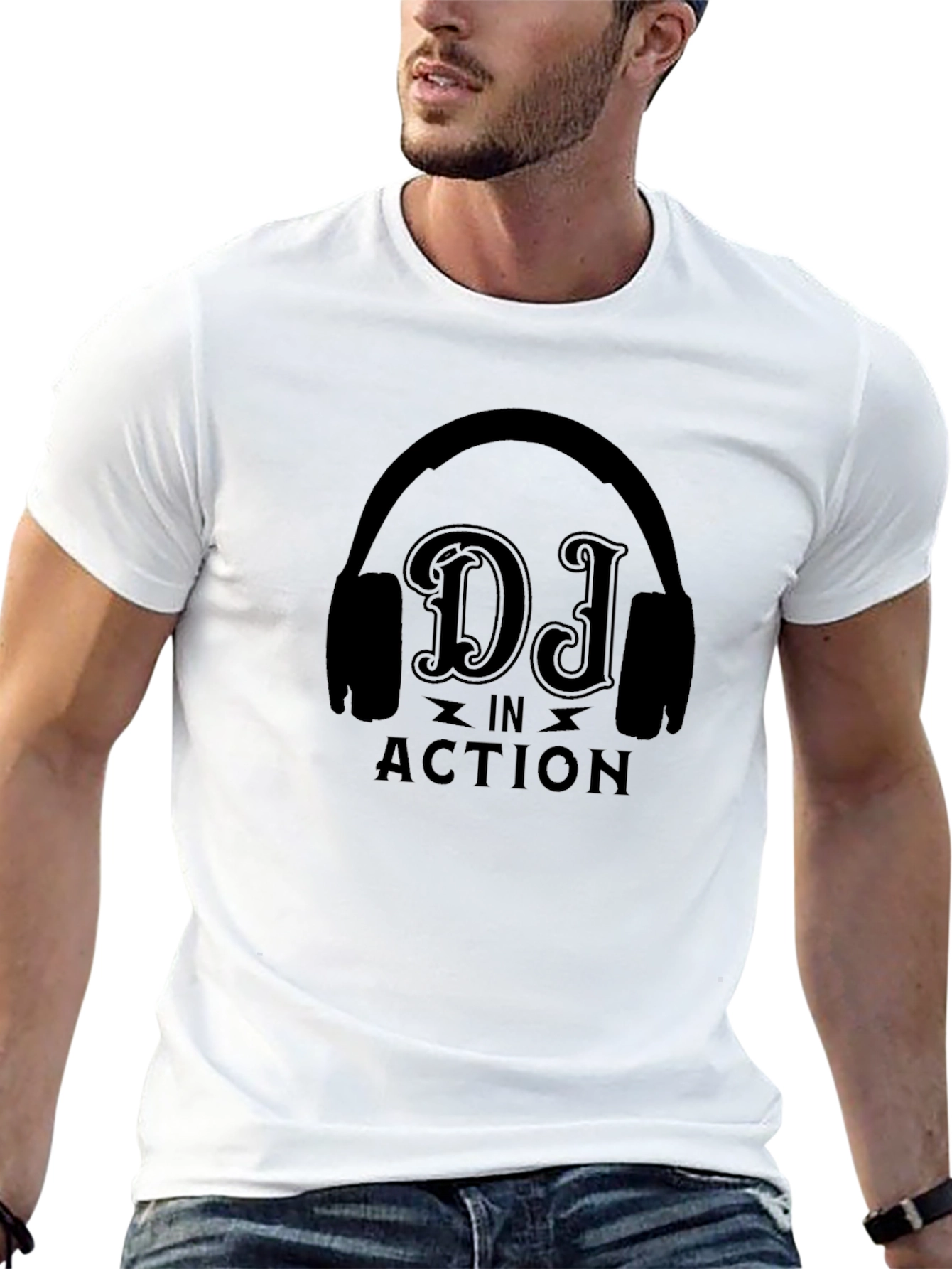 DJ in Action Graphic T-Shirt