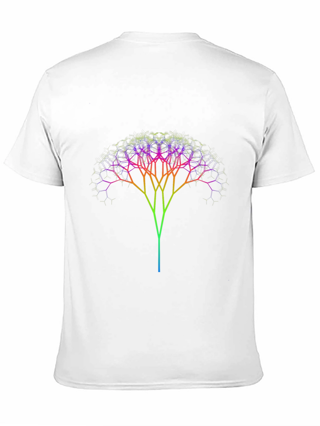 Fractal Tree Graphic T-Shirt - Soft Cotton Tee