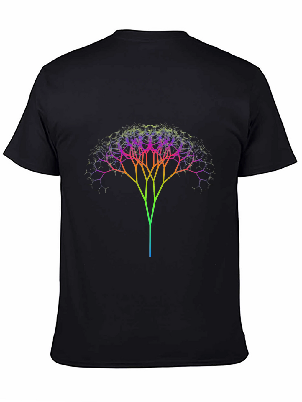 Fractal Tree Graphic T-Shirt - Soft Cotton Tee