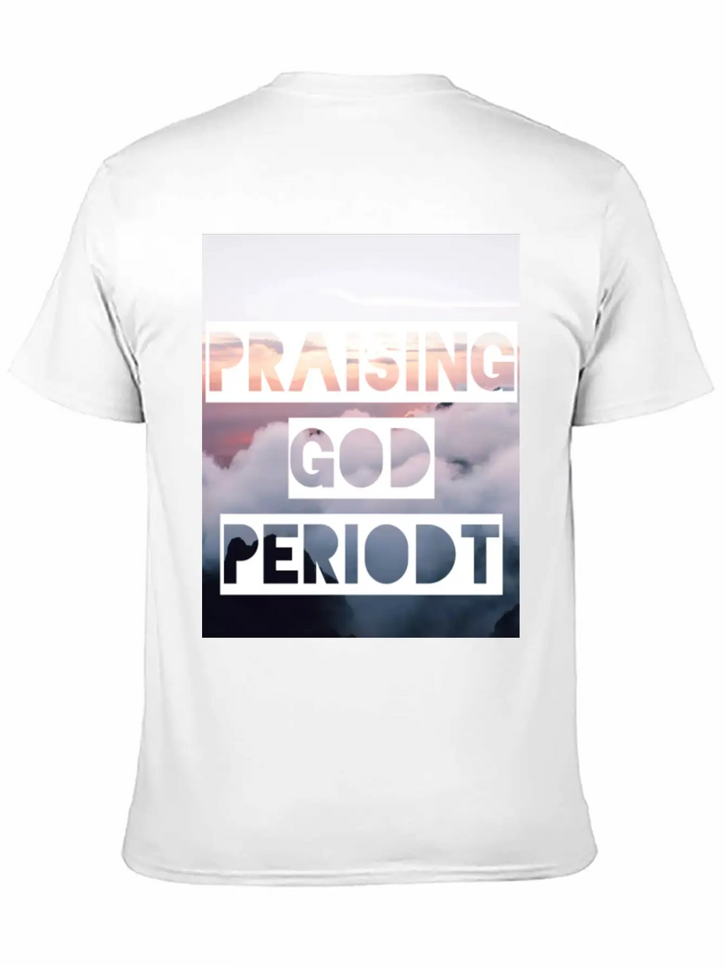 Praising God Periodt Sky Unisex Short Sleeve Soft Cotton T-Shirt – Casual Everyday Wear