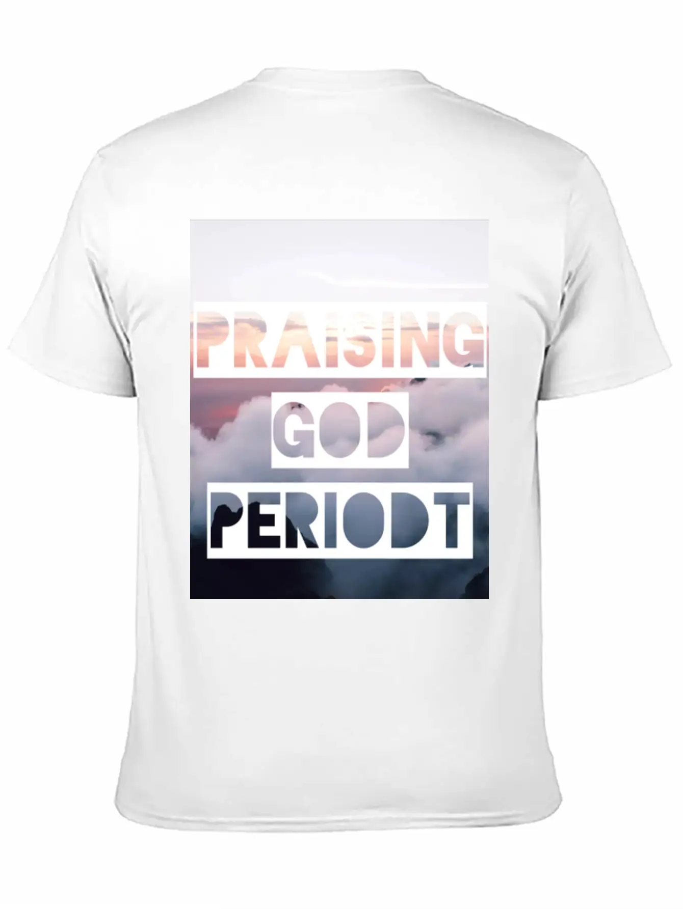 Praising God Periodt Sky Unisex Short Sleeve Soft Cotton T-Shirt – Casual Everyday Wear