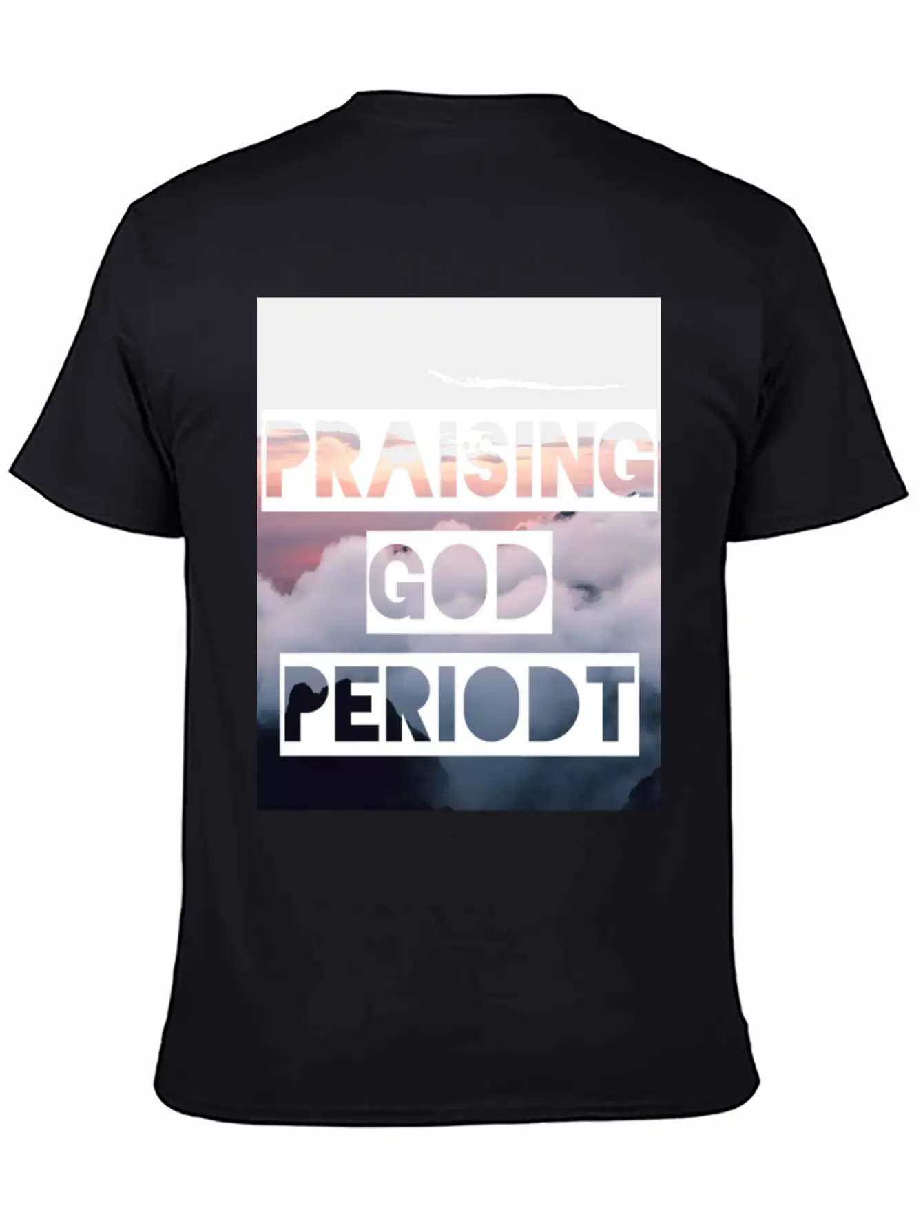 Praising God Periodt Sky Unisex Short Sleeve Soft Cotton T-Shirt – Casual Everyday Wear