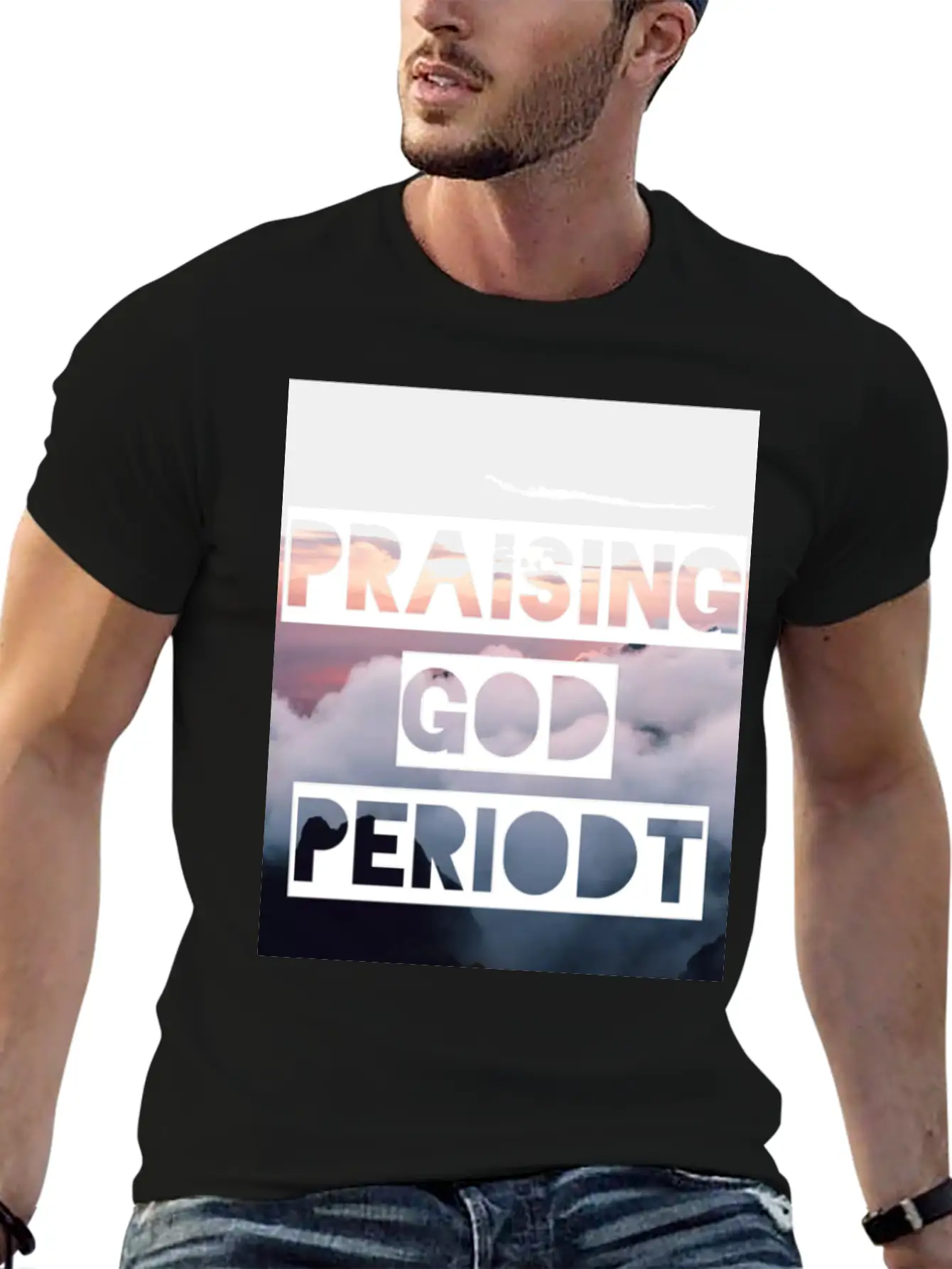 Praising God Periodt Sky Unisex Short Sleeve Soft Cotton T-Shirt – Casual Everyday Wear