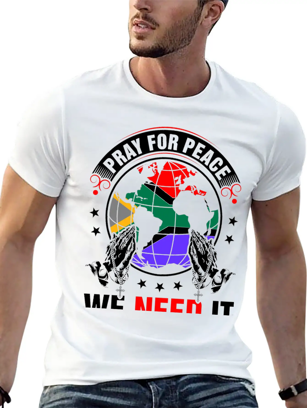 Pray For Peace South African We Need It Tshirt Breathable Soft Cotton T-Shirt – Timeless Casual Look