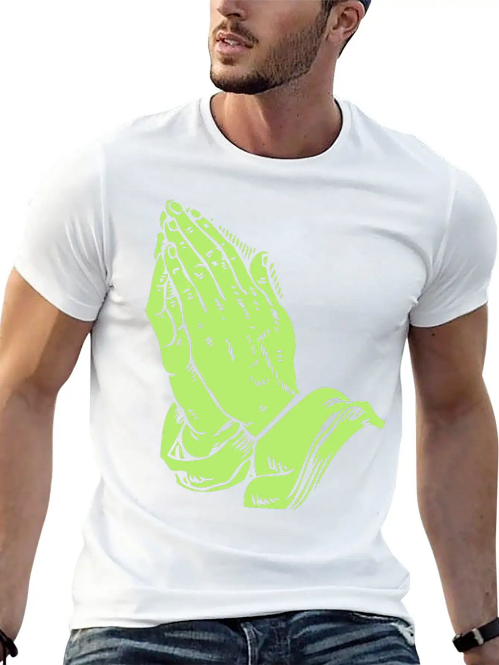 Praying Hands Unisex Casual T-Shirt – Clean Design For Daily Comfort
