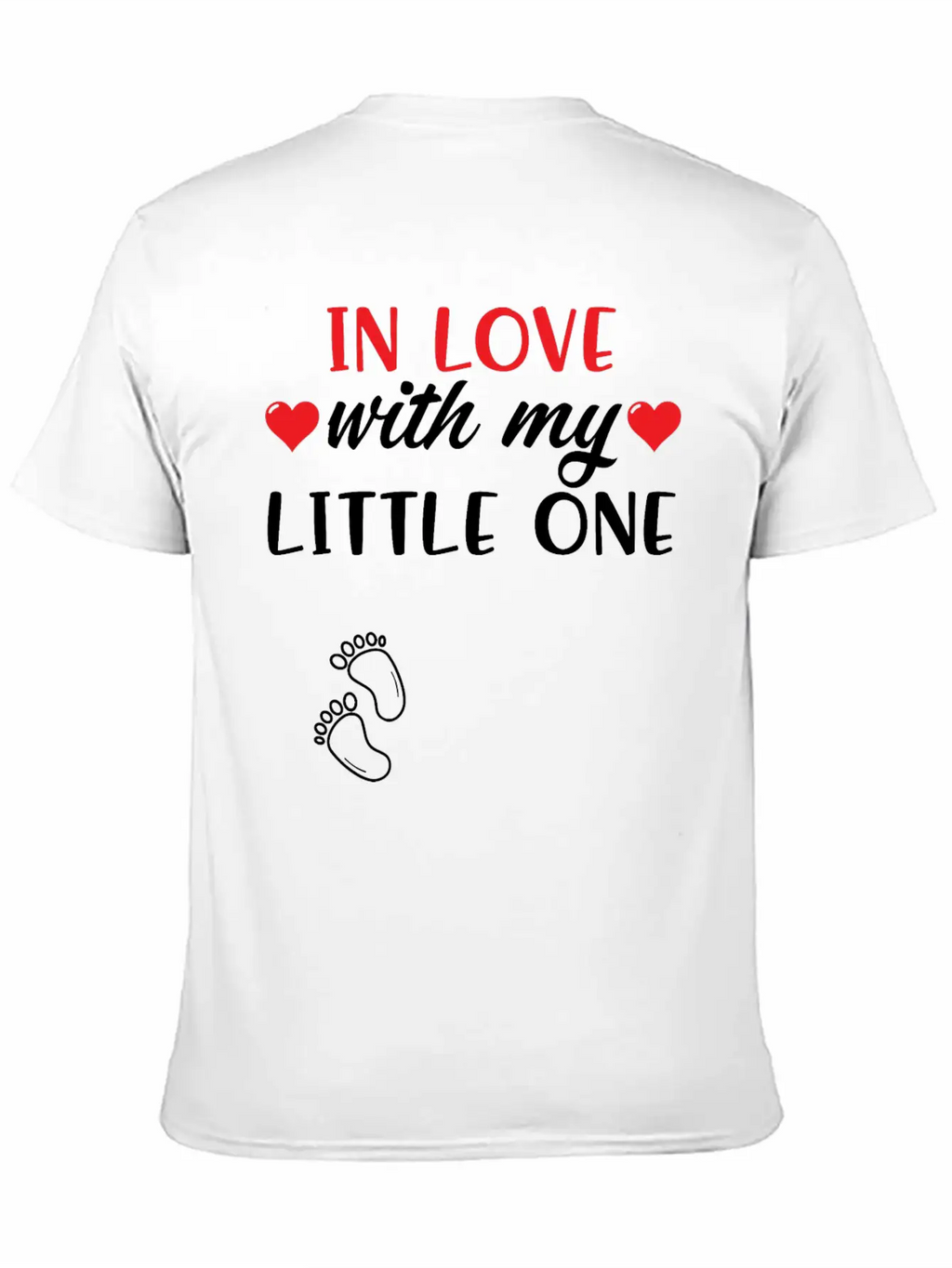 Pregnant Shirt In Love With My Little One Gift Tee Unisex Short Sleeve Soft Cotton T-Shirt – Casual Everyday Wear