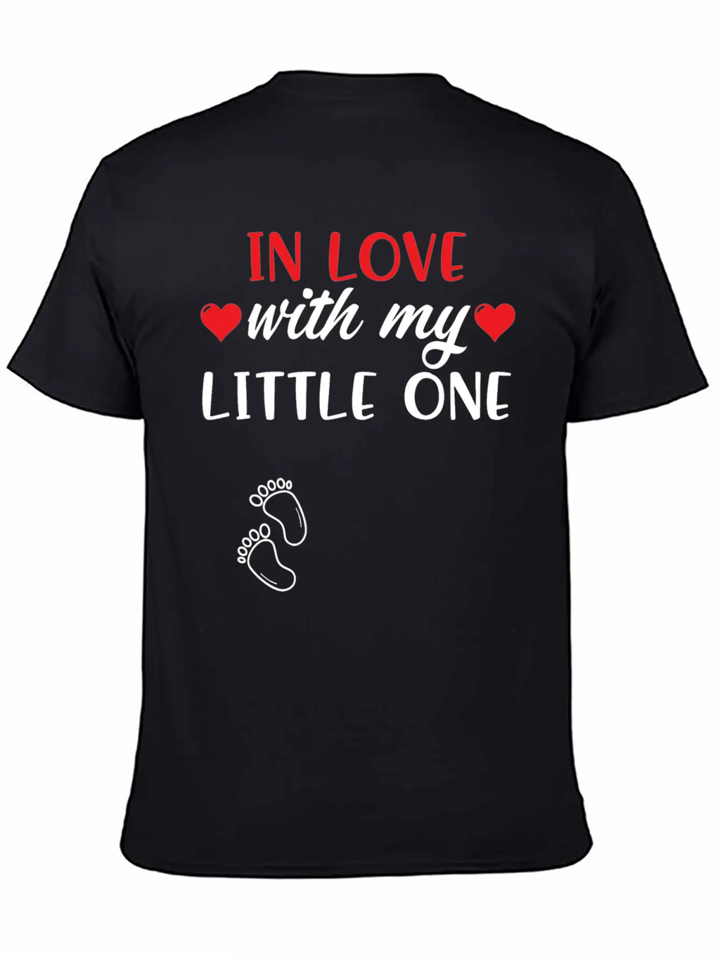 Pregnant Shirt In Love With My Little One Gift Tee Unisex Short Sleeve Soft Cotton T-Shirt – Casual Everyday Wear