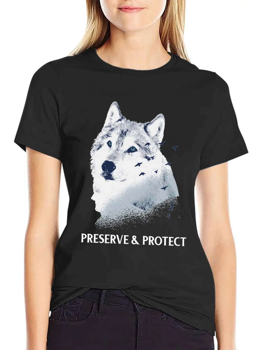 Preserve And Protect Wolves And Wolf Packs Conserv Unisex Casual T-Shirt – Clean Design For Daily Comfort