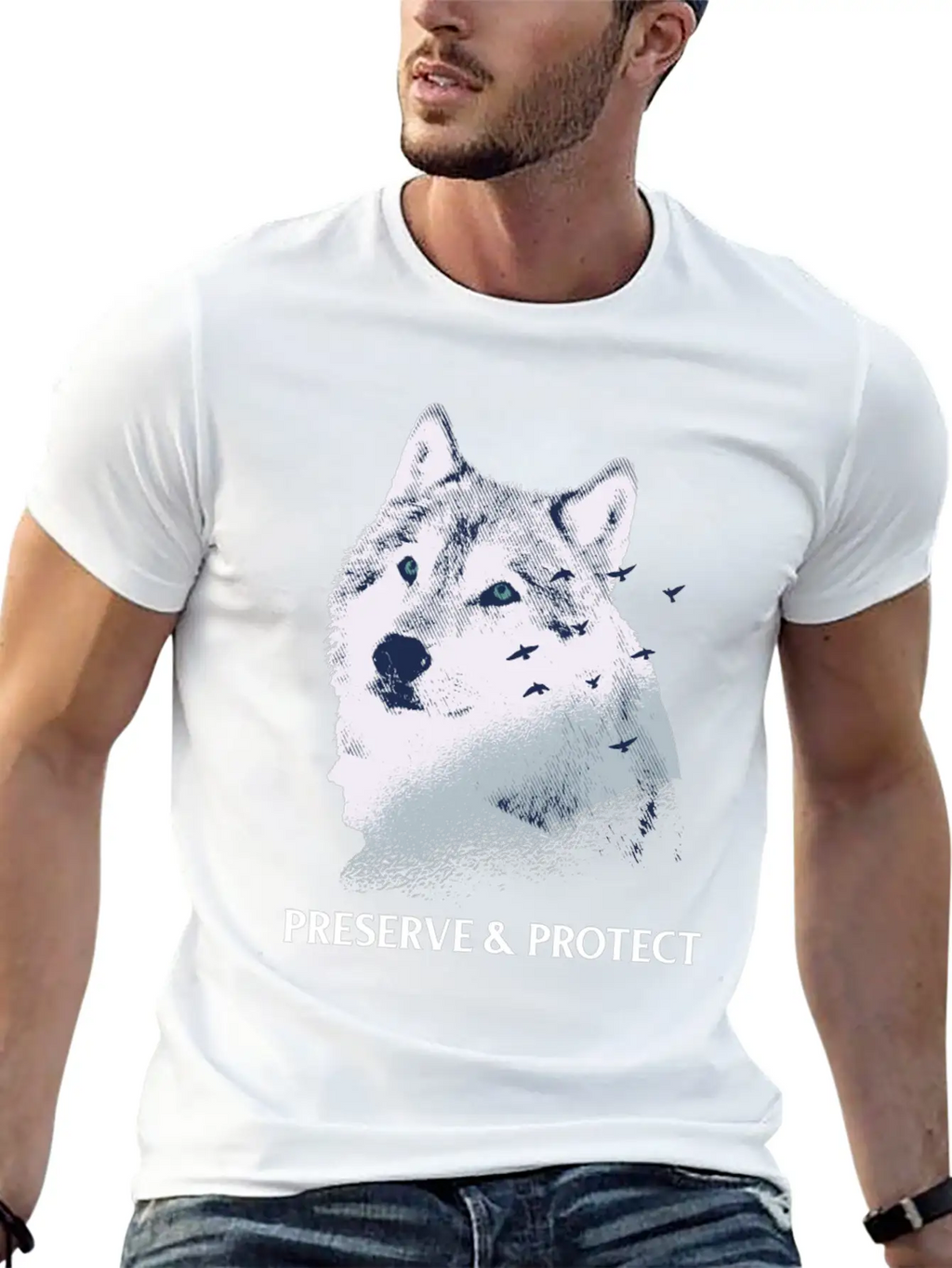 Preserve And Protect Wolves And Wolf Packs Conserv Unisex Casual T-Shirt – Clean Design For Daily Comfort