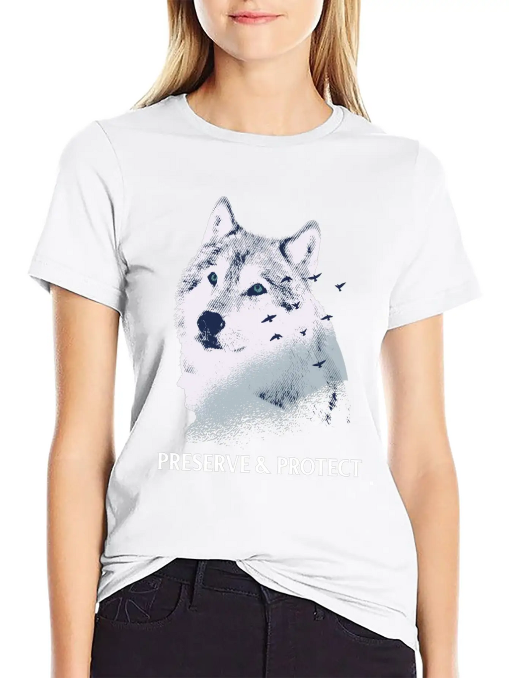 Preserve And Protect Wolves And Wolf Packs Conserv Unisex Casual T-Shirt – Clean Design For Daily Comfort