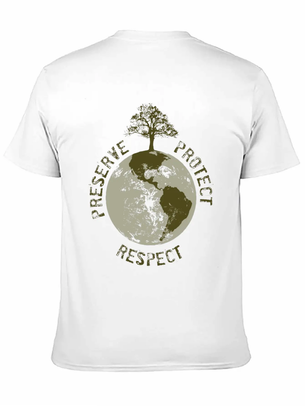 Preserve Respect Protect Breathable Soft Cotton T-Shirt – Timeless Casual Look