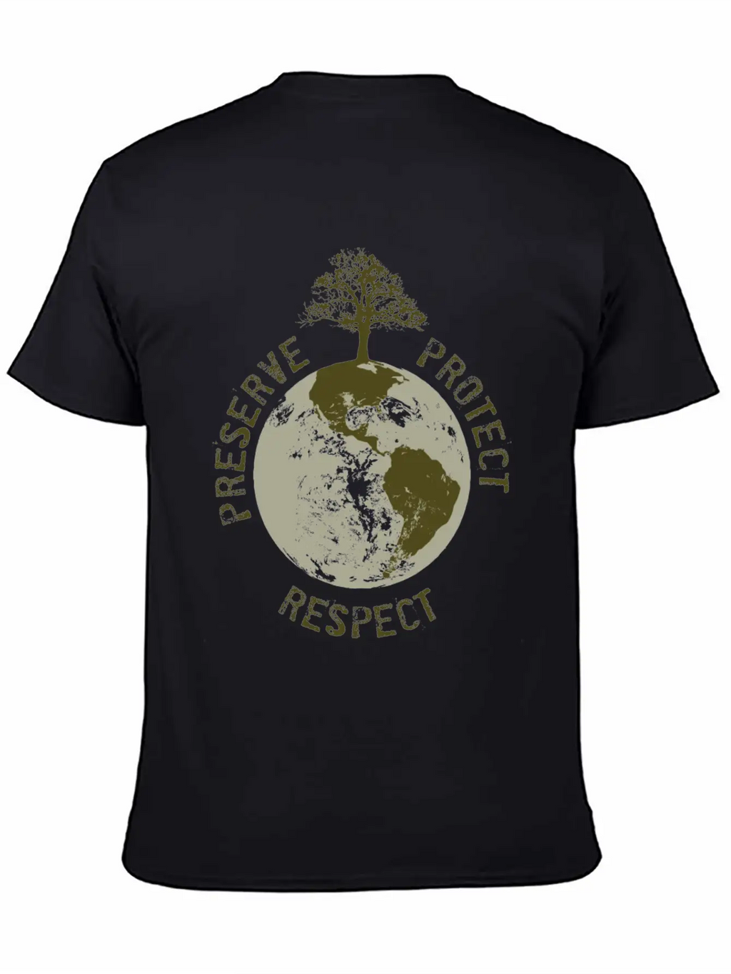 Preserve Respect Protect Breathable Soft Cotton T-Shirt – Timeless Casual Look