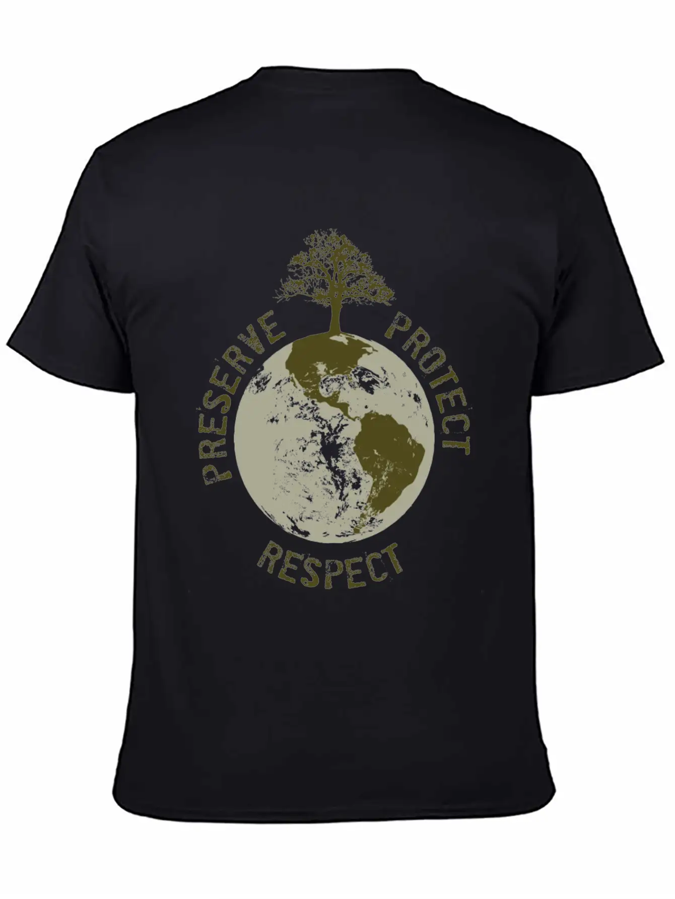 Preserve Respect Protect Breathable Soft Cotton T-Shirt – Timeless Casual Look