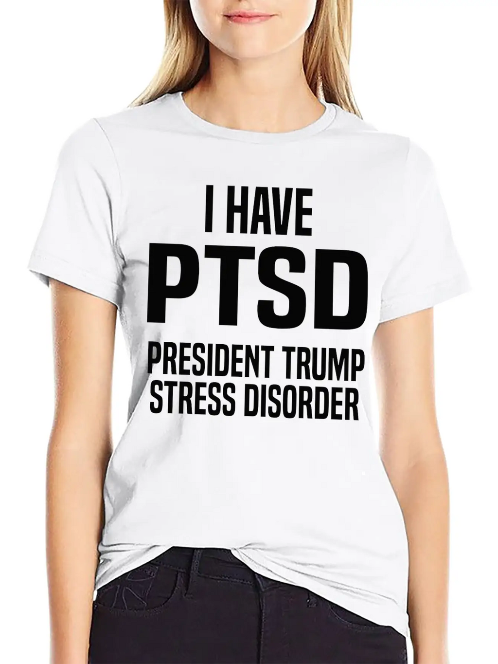 President Trump Stress Disorder Slogan Unisex Casual T-Shirt – Clean Design For Daily Comfort