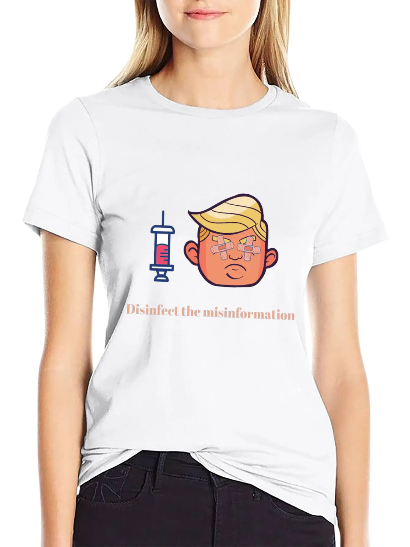 President Trump Virus Crisis - Misinformation Breathable Graphic T-Shirt – Perfect For Casual Days
