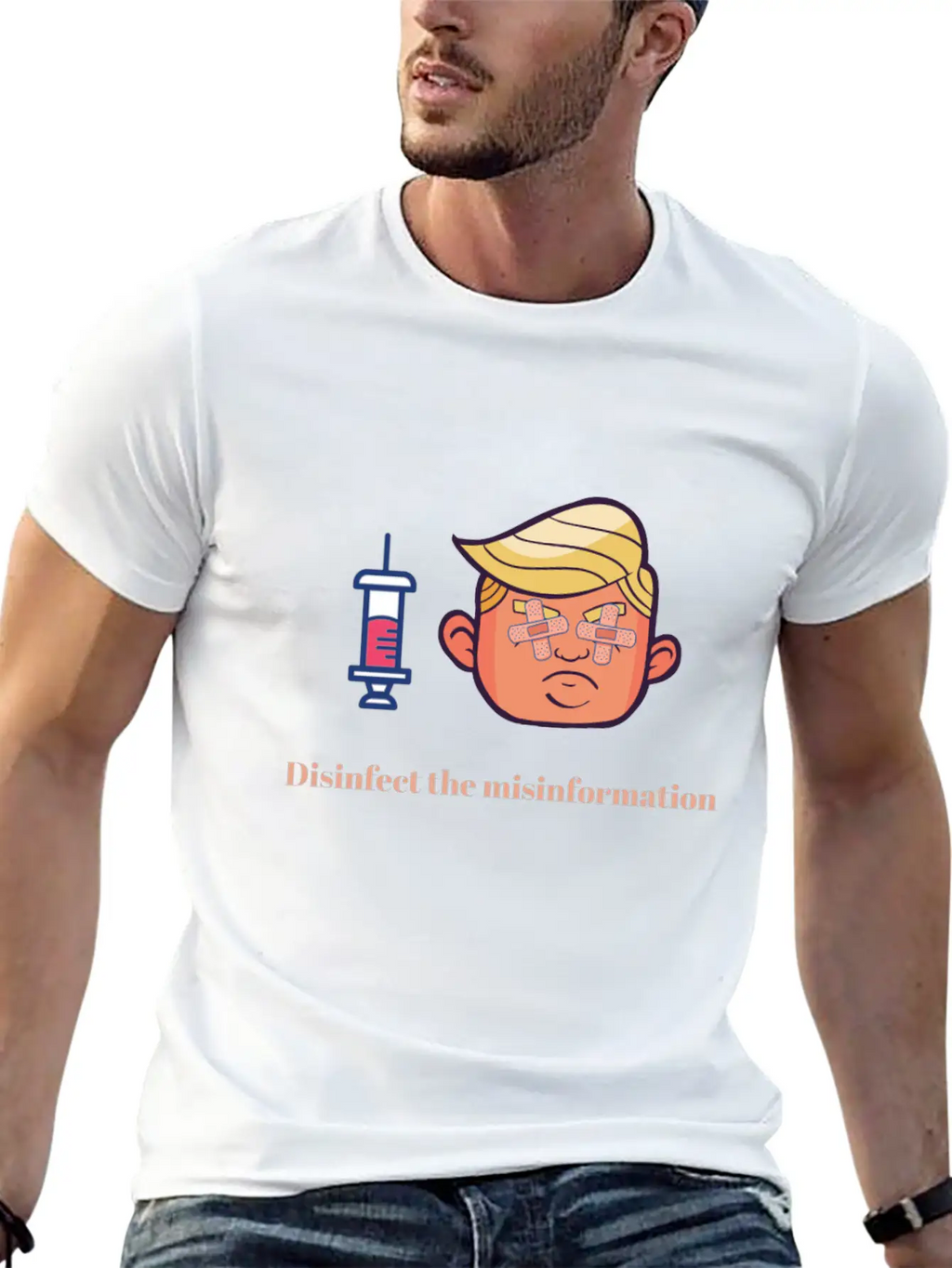 President Trump Virus Crisis - Misinformation Breathable Graphic T-Shirt – Perfect For Casual Days