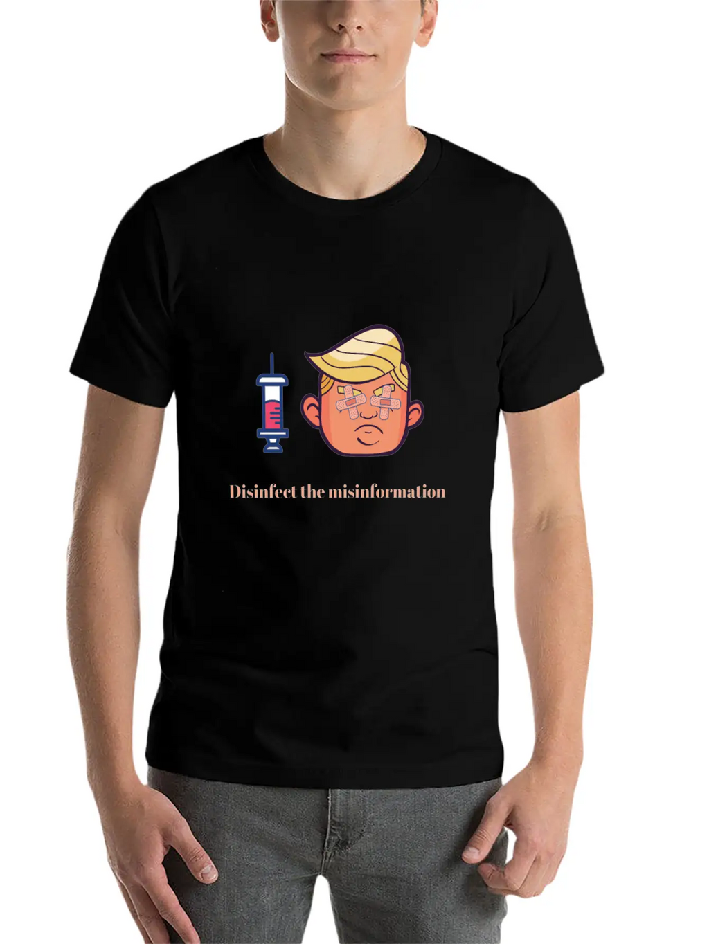 President Trump Virus Crisis - Misinformation Breathable Graphic T-Shirt – Perfect For Casual Days