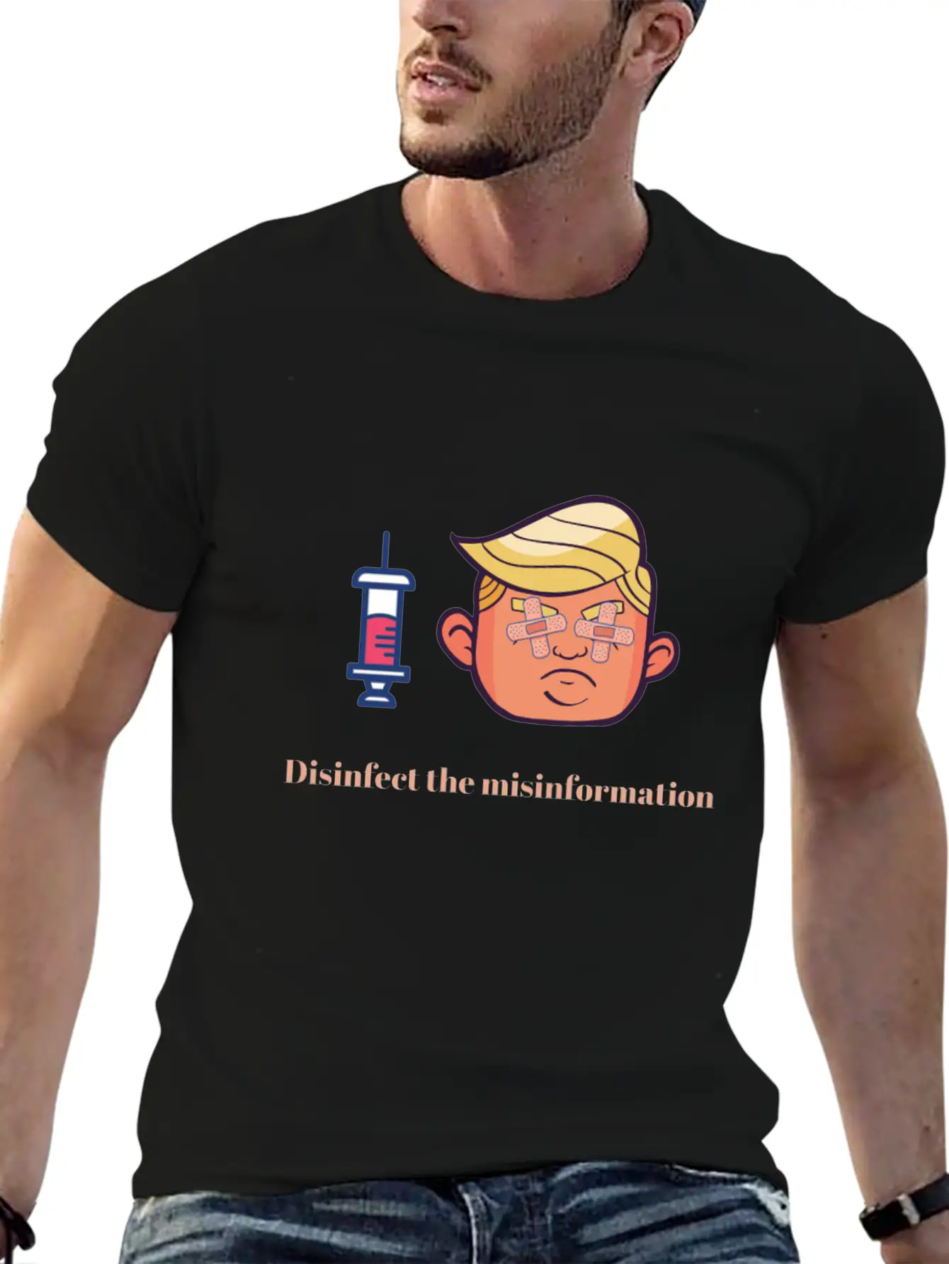 President Trump Virus Crisis - Misinformation Breathable Graphic T-Shirt – Perfect For Casual Days