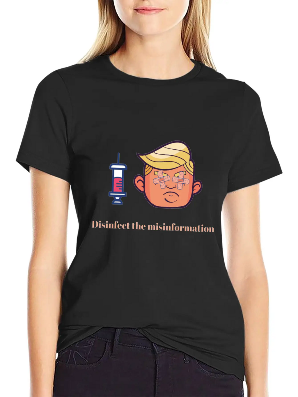 President Trump Virus Crisis - Misinformation Breathable Graphic T-Shirt – Perfect For Casual Days