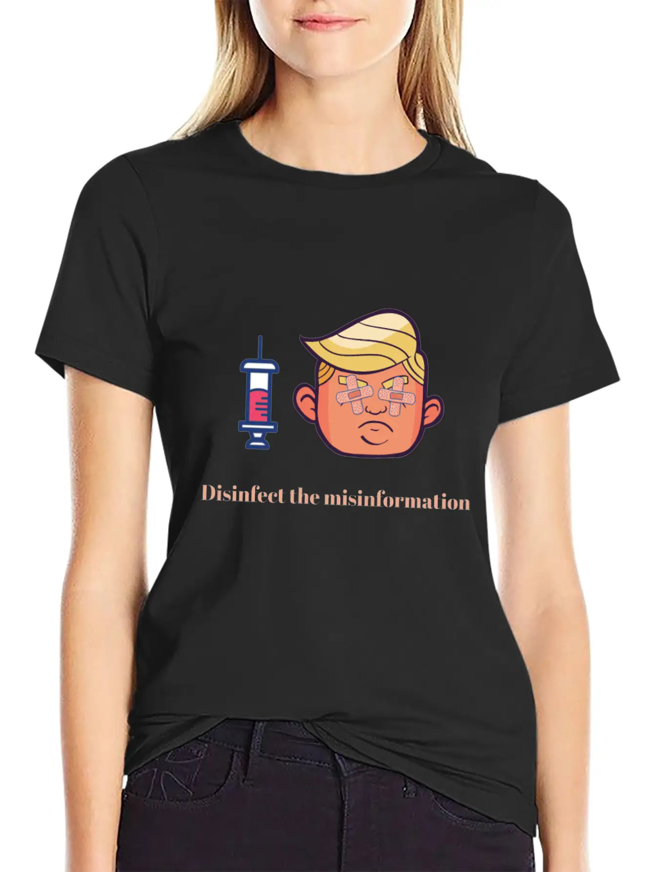 President Trump Virus Crisis - Misinformation Breathable Graphic T-Shirt – Perfect For Casual Days