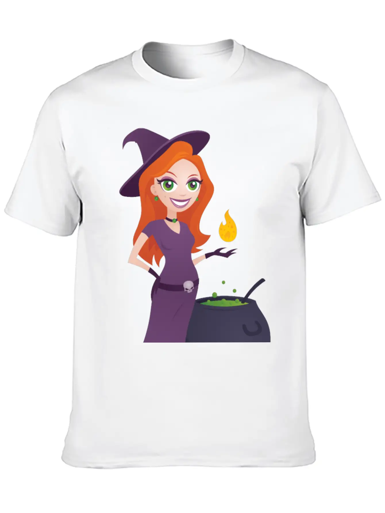Pretty Witch Classic Fit Graphic Tee For Daily Comfort – Unisex Cotton Shirt