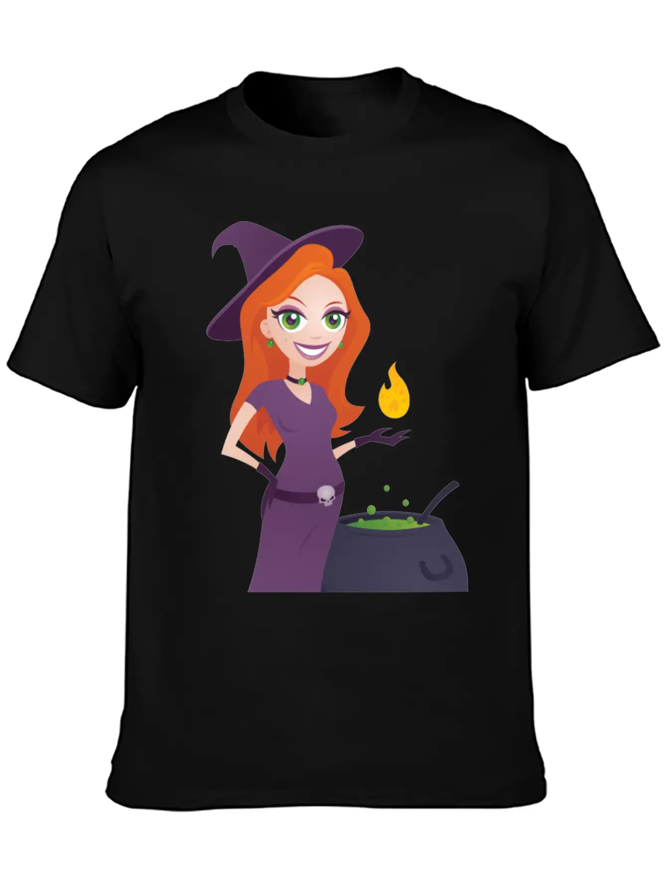 Pretty Witch Classic Fit Graphic Tee For Daily Comfort – Unisex Cotton Shirt