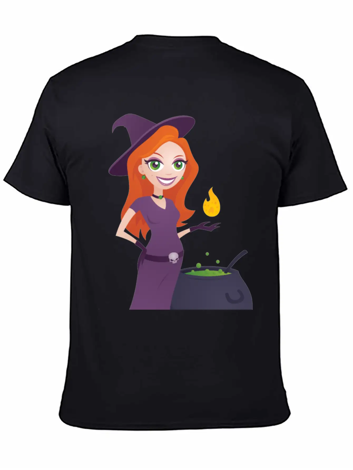 Pretty Witch Classic Fit Graphic Tee For Daily Comfort – Unisex Cotton Shirt