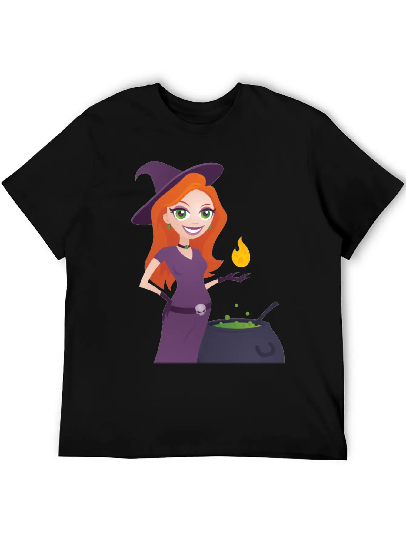 Pretty Witch Classic Fit Graphic Tee For Daily Comfort – Unisex Cotton Shirt