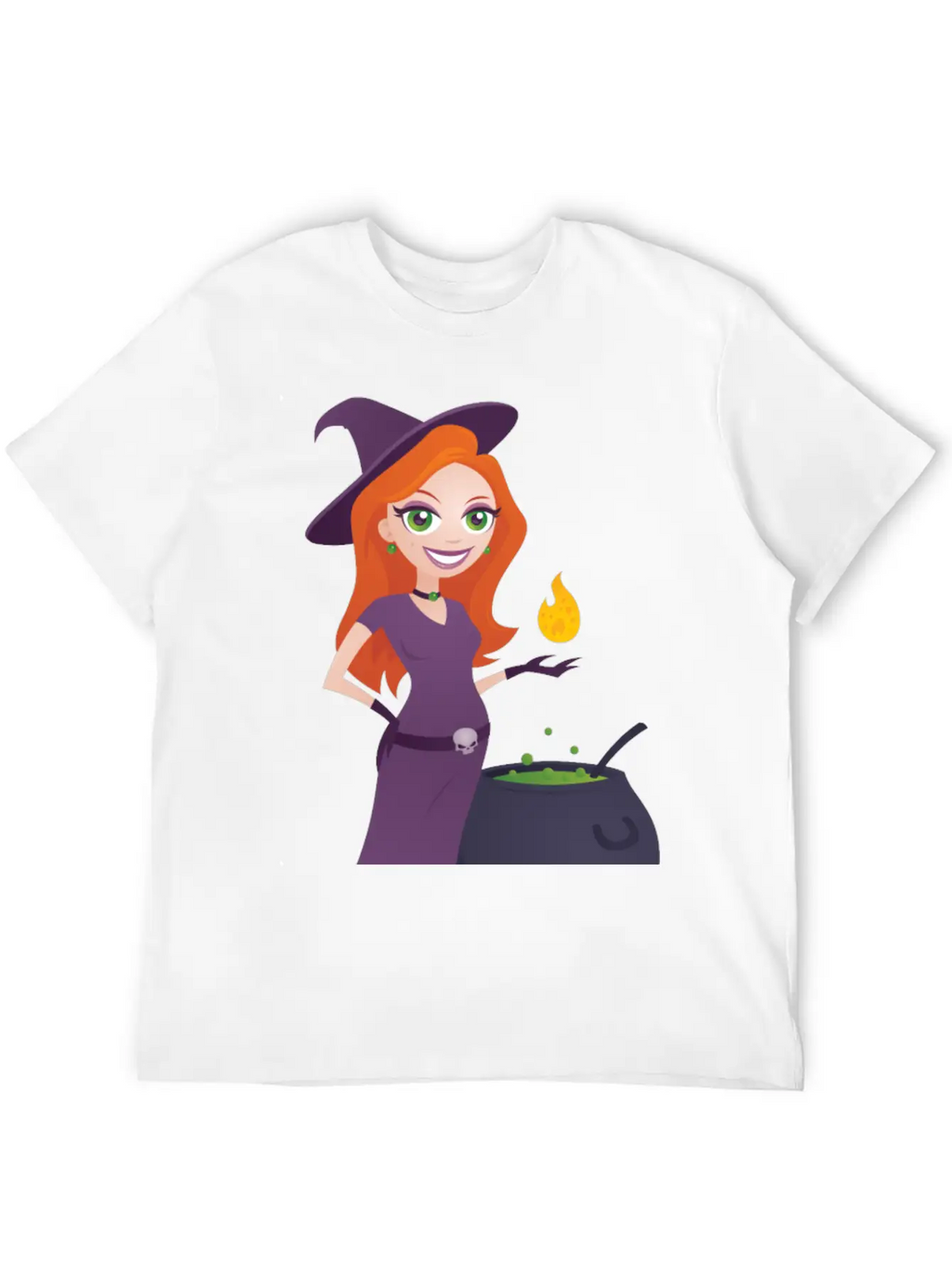 Pretty Witch Classic Fit Graphic Tee For Daily Comfort – Unisex Cotton Shirt
