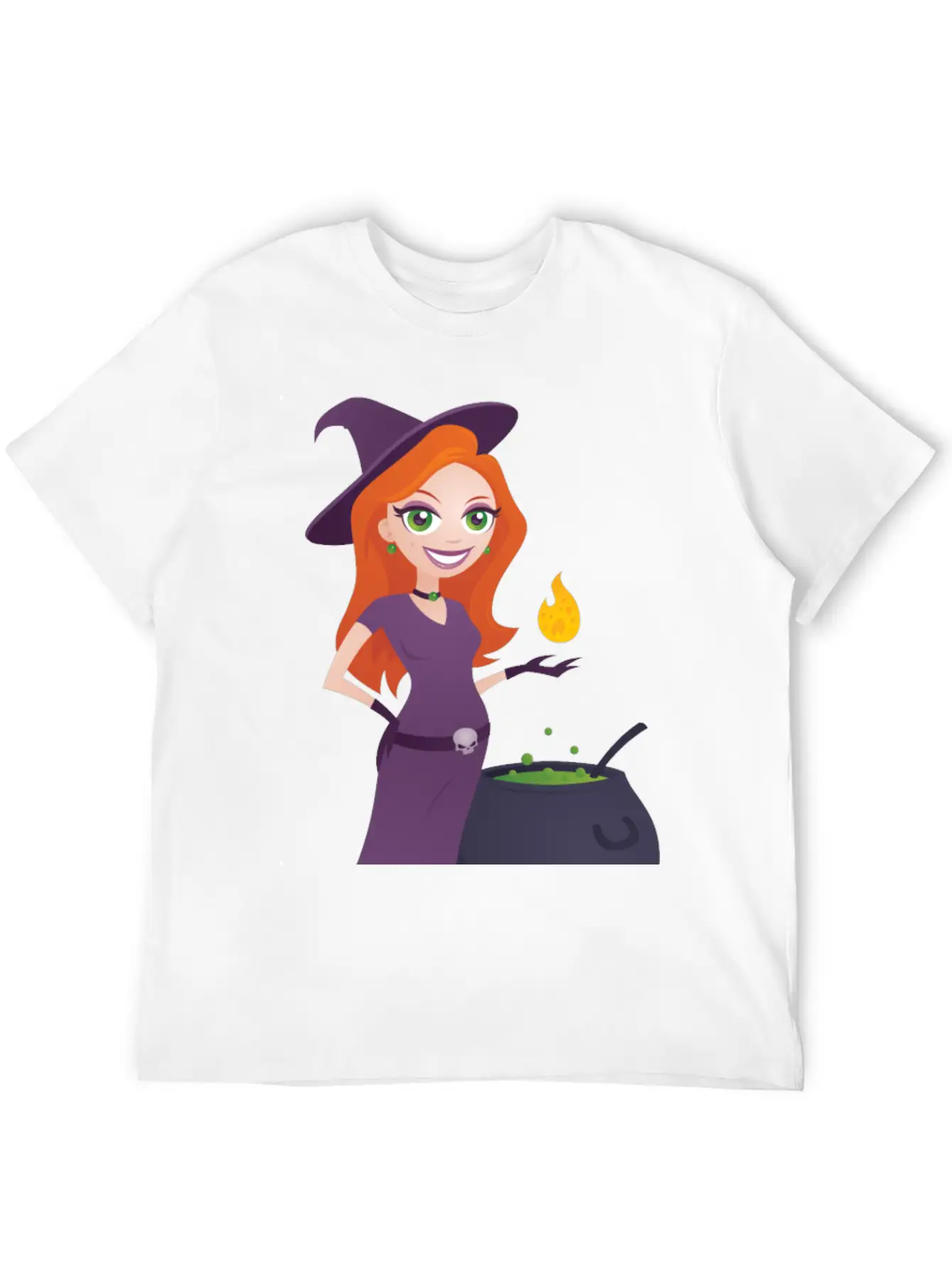Pretty Witch Classic Fit Graphic Tee For Daily Comfort – Unisex Cotton Shirt